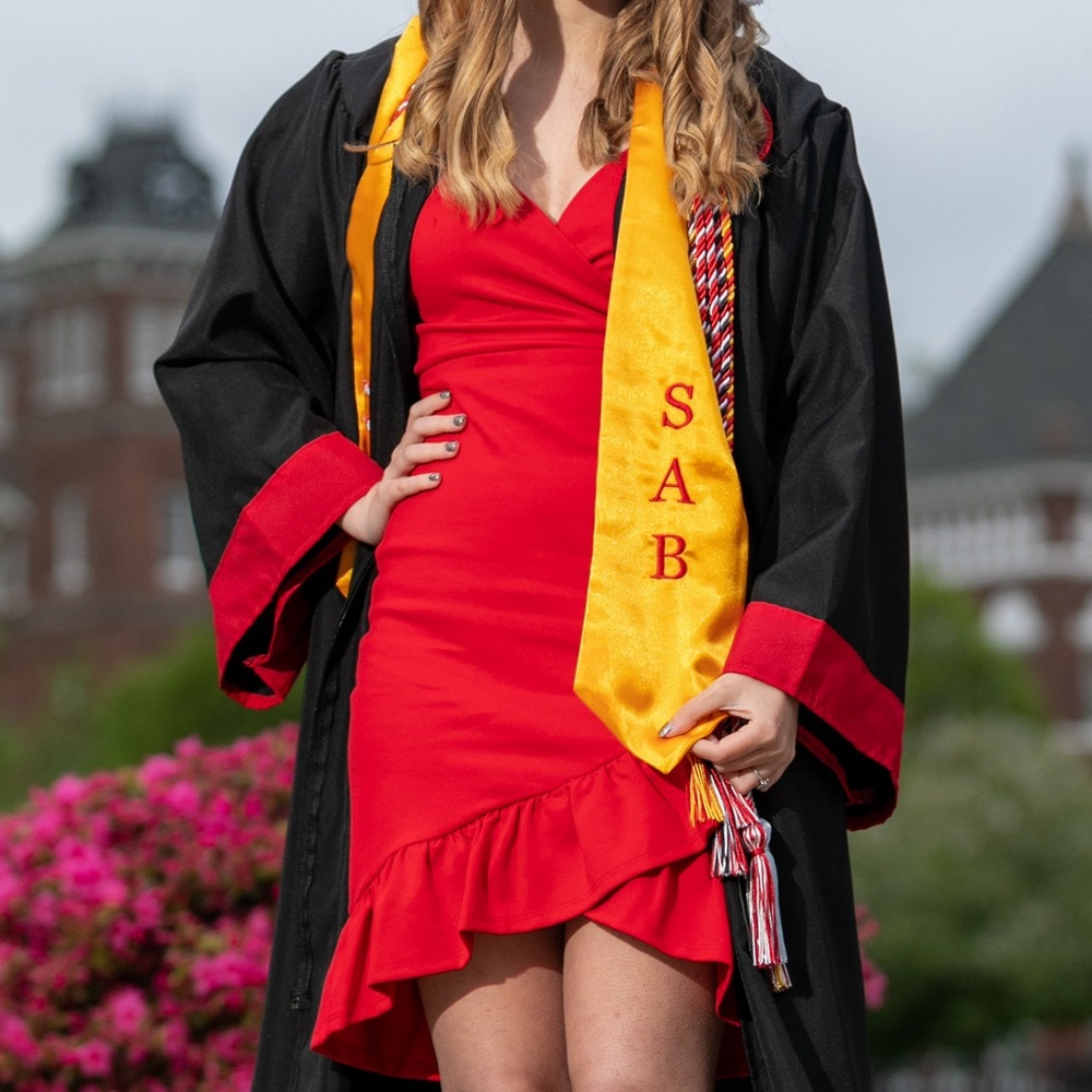 lulu’s red ruffle dress
